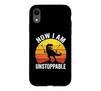 Now I Am Unstoppable - Funny Saying T-Rex Novelty Dinosaur Case for iPhone XR