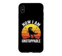 Now I Am Unstoppable - Funny Saying T-Rex Novelty Dinosaur Case for iPhone XS Max