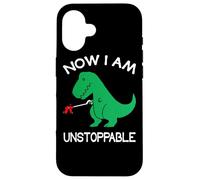 Now I Am Unstoppable Funny T-Rex Case for iPhone 16