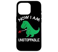 Now I Am Unstoppable Funny T-Rex Case for iPhone 16 Pro