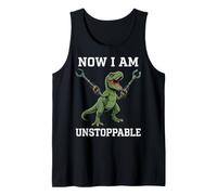 Now I Am Unstoppable Funny T Rex Dinosaur Tank Top