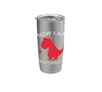 Now I Am Unstoppable Funny T Rex Humor Stainless Steel Insulated Tumbler