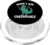 Now I Am Unstoppable Funny T-Rex PopSockets PopGrip for MagSafe