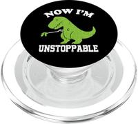 Now I Am Unstoppable Funny T-Rex PopSockets PopGrip for MagSafe