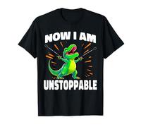 Now I Am Unstoppable T-Rex Funny Dinosaur Craw grabber T-Shirt