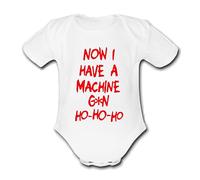 Now I Have a Ho Ho Ho Unique Baby Vest Baby Grow Babygrow Cute Novelty Funny HARD Movie DIE Fan Film Bodysuit Christmas THEME gift xmas present