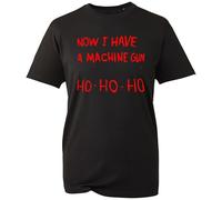 Now I Have a Machine Gun Ho Ho Ho - The Ultimate Die-Hard Christmas Statement Tee (Black, XL)