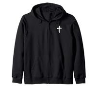 Now I Live For Him Jesus Christian Faith Zip Hoodie