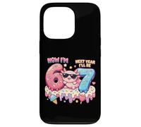 Now I'm 6 Next Year I'll be 7 Axolotl Ice Cream 67 Birthday Case for iPhone 13 Pro