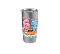 Now I'm 6 Next Year I'll be 7 Capybara 67 Ice Cream Birthday Stainless Steel Insulated Tumbler
