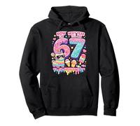 Now I'm 6 Next Year I'll be 7 Llama Alpaca 67 Meme Birthday Pullover Hoodie