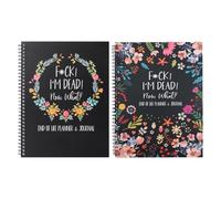 Now Im Dead - Wish Book End of Life Planner UK, Fuck I'M Dead Now What Books Guided, Last Wishes, Funeral Planner Death Book Organiser (Black&Flower-B)