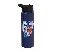 Now I'm Six Next Year I'll Be Seven 67 Meme K-pop Bday Girl Stainless Steel Insulated Water Bottle