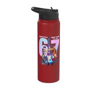Now I'm Six Next Year I'll Be Seven 67 Meme K-pop Bday Girl Stainless Steel Insulated Water Bottle
