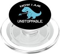 Now I'm Unstoppable Dino - Funny T-Rex Dinosaur PopSockets PopGrip for MagSafe