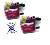 NOW INK. 2x MAGENTA LC-3219XL 3219XLM INK CARTRIDGES COMPATIBLE WITH BROTHER MFC-J5330DW, J5335DW, J5730DW, J5930DW, J6530DW, J6930DW, J6935DW (XL Capacity LC-3219xl, 2 Magenta)