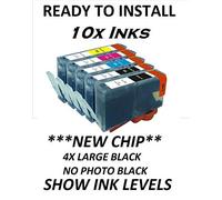 NOW INK LTD 10 x CHIPPED COMPATIBLE INK CARTRIDGES THAT WORK ON 364XL, 364 PRINTERS. LATEST 2014 CHIP AND SHOW INK LEVELS. DESKJET 3070a, 3520 OFFICEJET 4610, 4620, 4622 PHOTOSMART: C5370, C5373, C5380, C5383, C5388, C5390, C5393, C6300, C6324, C6340, C6350, C6380, C6383, D5445, D5460, D5463, D5468, D7560, B109, B110a, B111, B209, B210, B211, C309, C310, C410 5510e, 5515e, 5520, 5524, 6510, 6520, 7510, 7520 ALL IN ONE, PLUS OTHERS. CONTAIN 4X BLACK 24ml, 2X CYAN MAGENTA & YELLOW 15ml EACH