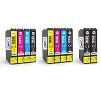 Now Ink Ltd 10x Starfish 603 XL Ink Cartridges Replacement for 603XL. Compatible for Epson 603XL. 2 Full sets + 2 Extra Black. Workforce WF-2830 WF2850 WF2835, XP-2100 XP-3100 XP-4100 XP-4105 XP-2105.