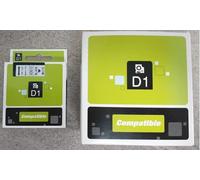 NOW INK LTD 43613 Label Tape. Compatible with DYMO D1 Series Standard Labelling Tapes. (6mm, Black ON White)