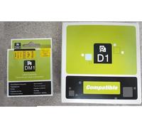 Now Ink Ltd™ 43618 Label Tape.Compatible with DYMO D1 Series Printers. 6mm x 7m (Black ON Yellow 43618, 1 Pack)