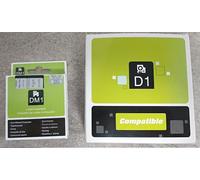 Now Ink Ltd™ 43622 Label Tape. Compatible with DYMO D1 Series Printers. 6mm x 7m (Black ON Silver 43622, 1 Pack)