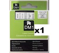 NOW INK LTD 45013 Label Tape. Compatible with DYMO D1 Series Standard Labelling Tapes. (12mm, Black ON White)