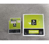 NOW INK LTD 45015 Label Tape. Compatible with DYMO D1 Series Standard Labelling Tapes. (12mm, RED ON White)