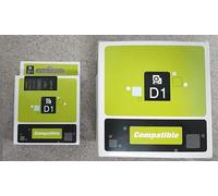 NOW INK LTD 45814 Label Tape. Compatible with DYMO D1 Series Standard Labelling Tapes. (19mm, Gold ON Black)