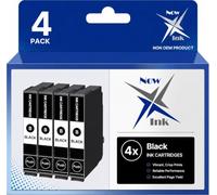 Now Ink Ltd 4x BLACK Ink Cartridges. Compatible for Pineapple 604 XL 604XL. WF-2910DWF/ WF-2930DWF/ WF-2935DWF/ WF-2950DWF, XP - 2200 2205 3200 3205 4200 4205