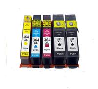 NOW INK LTD 5x CHIPPED COMPATIBLE INK CARTRIDGES THAT WORK ON HP 364XL, HP364 PRINTERS. 4 PACK COMBO + EXTRA BIG BLACK. HIGH CAPACITY. 2X BLACK 24ml, 1X CYAN MAGENTA & YELLOW 15ml EACH