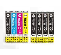 Now Ink Ltd Compatible Ink Cartridges to Replace Cheetah 4X T0711 BLACK + FULL SET. Compatible with Epson STYLUS Printers.T0711 T0712 T0713 T0714 T0715