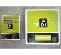 Now Ink Ltd™ Compatible Label Tape 6mm x 7m (Black ON Gold 43623, 1 Pack)