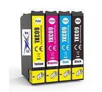Now Ink Ltd® Starfish 603 XL Ink Cartridges Replacement for 603XL. Compatible for Epson 603XL. Workforce WF-2830 WF-2830DWF WF2830 WF2850 WF2835, XP4100 XP2100 XP3100 XP4105 XP2105(FULL SET)