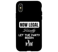 Now Legal 21st Birthday Celebration Tee for men woman Case for iPhone X/XS
