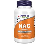 NOW NAC 600mg 100 Veg Caps Cellular Health Support