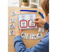 Now & Next Visual Schedule Board with Picture Cards | Autism, ADHD & SEN Routine Support | Portable Communication Aid | 3D Printed PLA