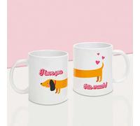 Now Or Never - Sausage Dog Romantic Mugs Gift Set