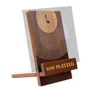 Now Playing Vinyl Record Stand,Wooden Display Vinyl Holder Stand,Record Album Display Rack Record Accessories For Music Lover