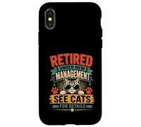 Now Retired Under New Management See All My Cats For Details Case for iPhone X/XS