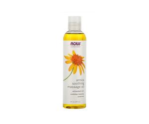 NOW Solutions Arnica Soothing Massage Oil, 237 ml - Paraben-Free, Therapeutic & Relaxing for Muscles (C-7667)