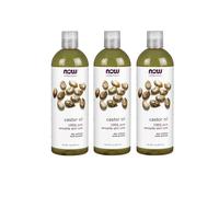 Now Solutions Castor Oil 100% Pure 16 Fl Oz (3 Count)