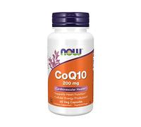 NOW Supplements CoQ10 200 mg 60 Veg Capsules