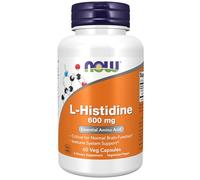 Now Foods Supplement L-Histidine 600 mg Essential Amino Acid Brain & Immune Support 60 Veg Capsules