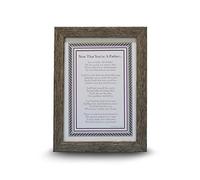 Now That You're a Father Frame- Gift for New Dad for Father's Day, Birthday, Christmas
