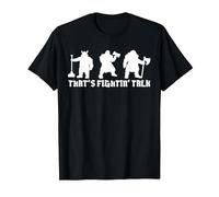 Now Thats Fighting Talk Funny Dwarf Fantasy Gaming T Shirt T-Shirt, Men, Black, 3X-Large