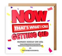 Now That's What I Call Getting Old - Funny Birthday Card. Music Lover. Retro. Cards for Men, Cards for Her, Dad Birthday Cards, Fun Birthday Card for Him. Brother Birthday Cards Funny
