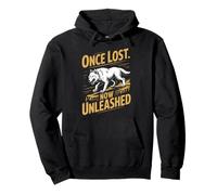 Now Unleashed Dire Wolf White Wolf Animal Dire Wolf Pullover Hoodie