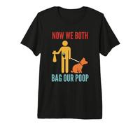 Now we Both Pack Our Poop, Funny, Retro Look Premium T-Shirt