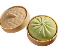 NOWAITT Dumpling Squishy Mystery, Squishy Dumpling for Home Office and Daily Use, Green