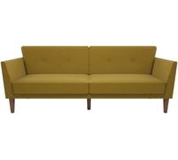 Nowata Regal Mustard Linen Futon Sofa Bed - 2180329NUK
